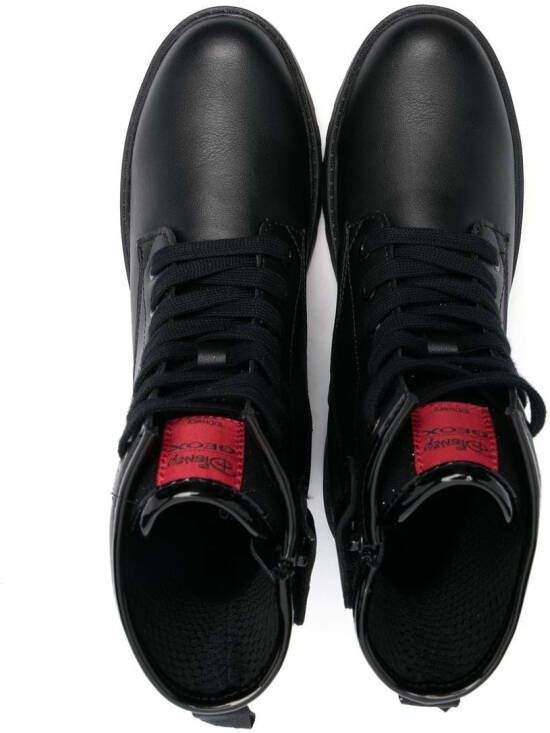 Geox Kids Casey legerlaarzen Zwart