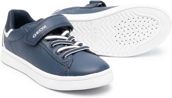 Geox Kids DJRock sneakers met klittenband Blauw