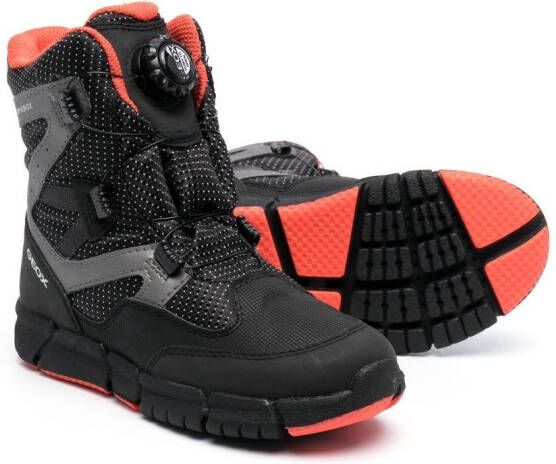 Geox Kids Flexyper ABX enkellaarzen Zwart