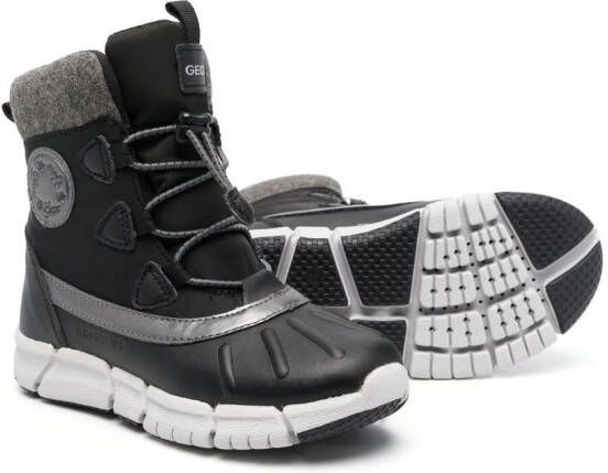 Geox Kids Flexyper enkellaarzen Zwart