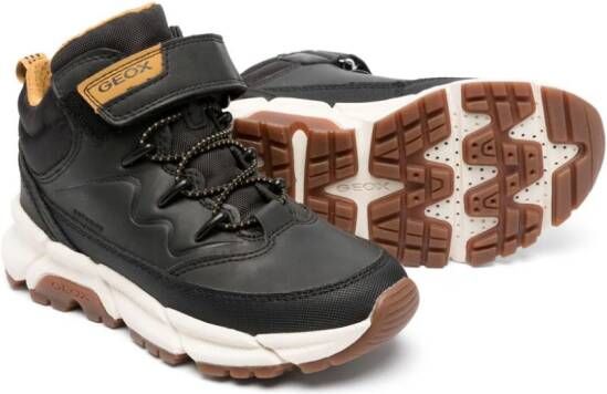 Geox Kids Flexyper laarzen met klittenband Zwart