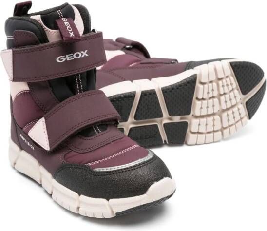 Geox Kids Flexyper laarzen met vlakken Paars