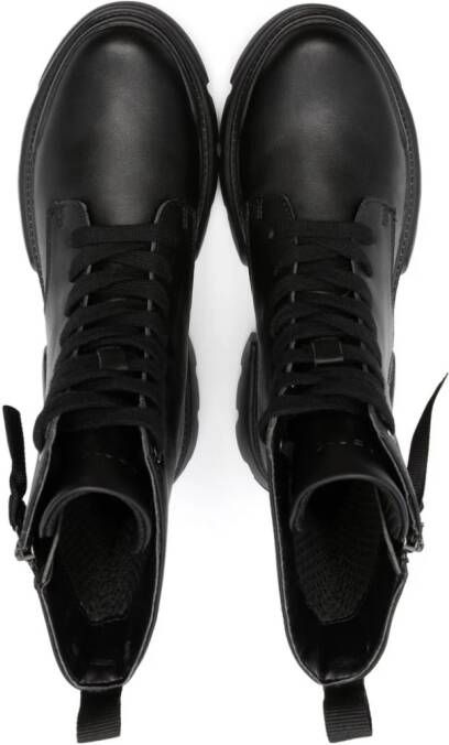 Geox Kids Junette combat boots Zwart