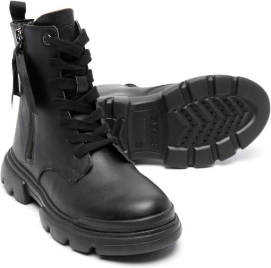 Geox Kids Junette combat boots Zwart