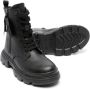 Geox Kids Junette combat boots Zwart - Thumbnail 2