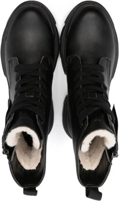 Geox Kids Junette combat boots Zwart