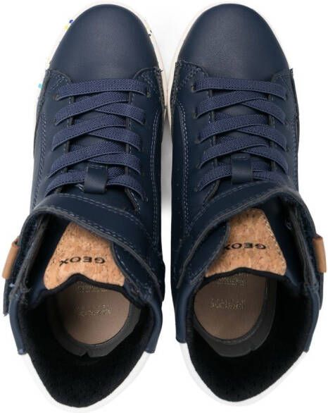 Geox Kids Kathe high-top sneakers Blauw
