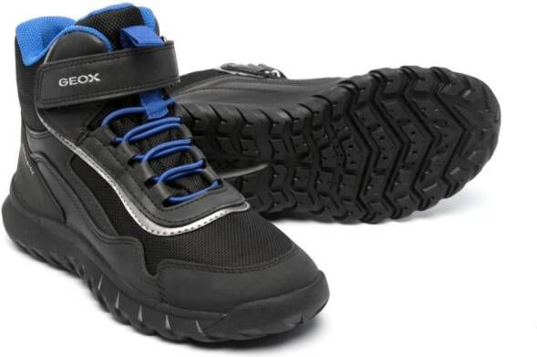 Geox Kids Laarzen met klittenband Zwart