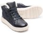 Geox Kids Leren enkellaarzen Blauw - Thumbnail 2