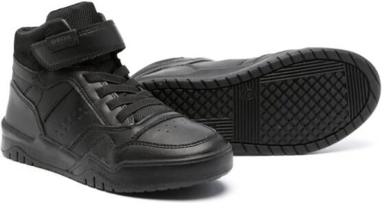 Geox Kids Perth high-top sneakers Zwart