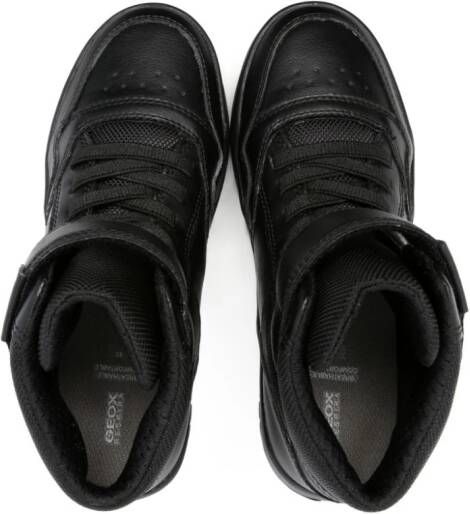 Geox Kids Perth high-top sneakers Zwart