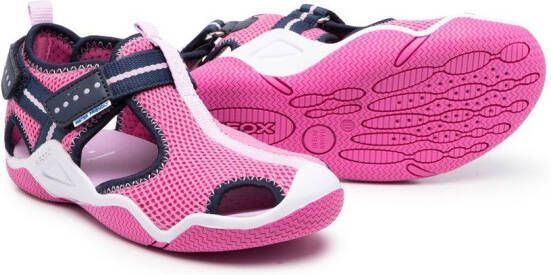 Geox Kids Sandalen met klittenband Roze