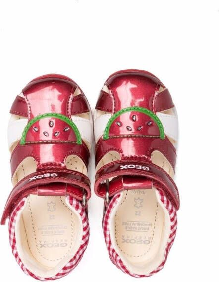 Geox Kids Sandalen met open neus Rood