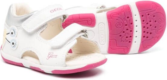 Geox Kids Sandalen met open neus Wit