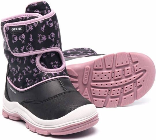 Geox Kids Sneeuwlaarzen met print Zwart
