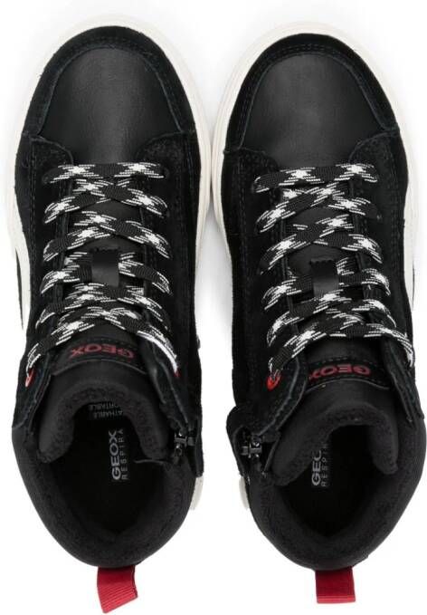 Geox Kids Weemble high-top sneakers Zwart