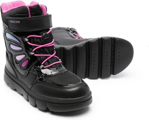 Geox Kids Willaboom laarzen met klittenband Zwart