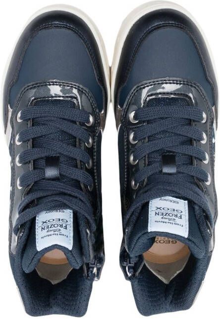 Geox Kids x Disney Frozen high-top sneakers Blauw