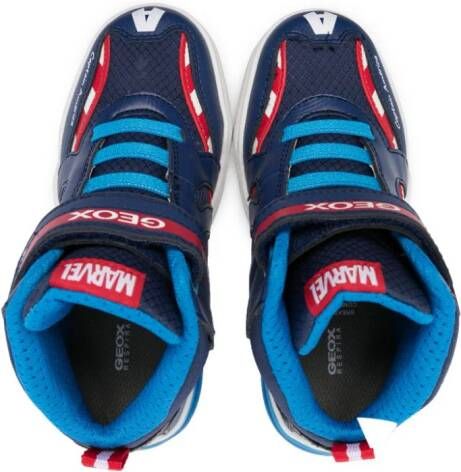 Geox Kids x Marvel Grayjay high-top sneakers Blauw
