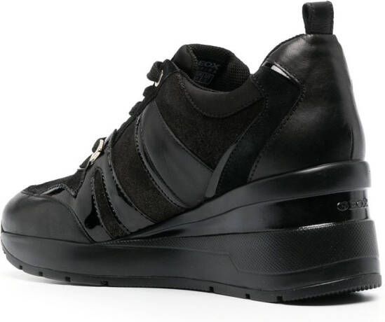 Geox Sneakers met sleehak Zwart