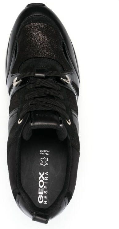 Geox Sneakers met sleehak Zwart