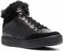 Geox Leelu sneakers met afwerking van bont Zwart - Thumbnail 2