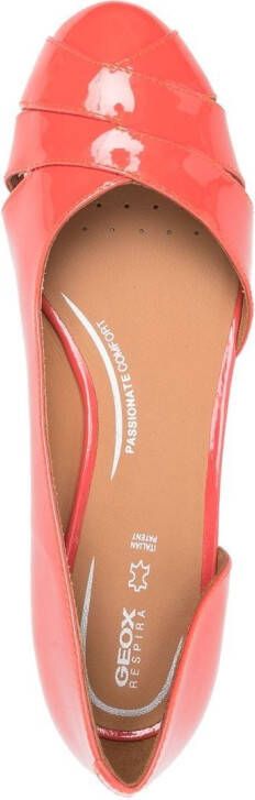 Geox Leren ballerina's Oranje