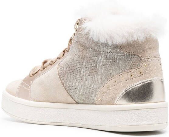 Geox Leren enkellaarzen Beige