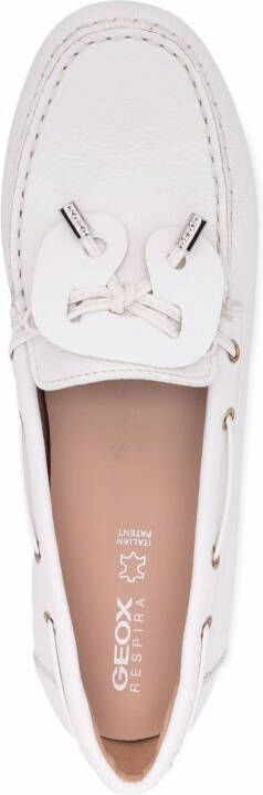 Geox Loafers met veters Wit