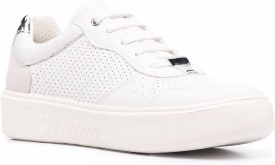 Geox Nhenbus leren sneakers Wit