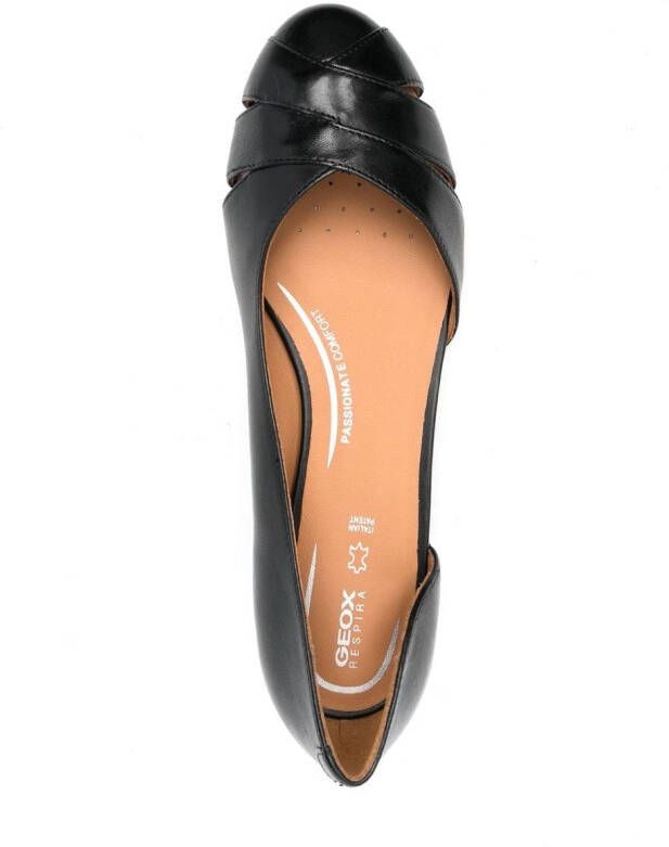 Geox Pheby uitgesneden ballerina's Zwart