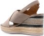 Geox Ponza espadrilles met sleehak Beige - Thumbnail 3