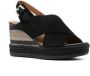 Geox Ponza sandalen met sleehak Zwart - Thumbnail 2