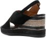 Geox Ponza sandalen met sleehak Zwart - Thumbnail 3