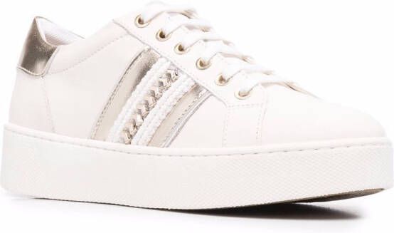 Geox Skyely leren sneakers Beige