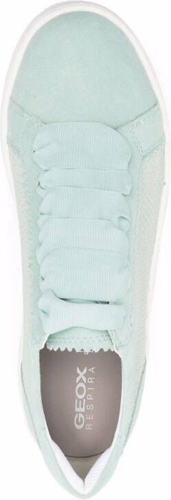 Geox Sneakers met slangenleer-effect Blauw