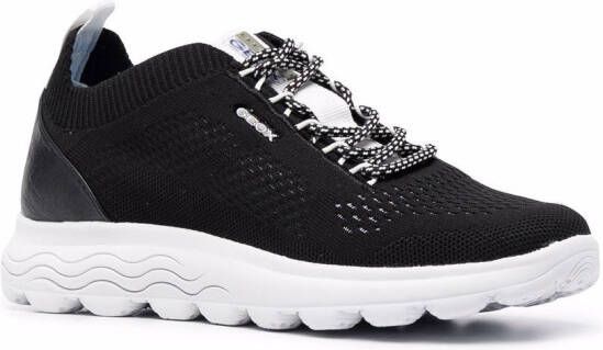 Geox Spherica gebreide sneakers Zwart