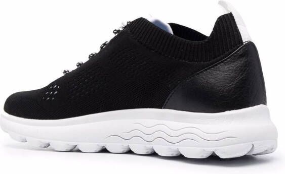 Geox Spherica gebreide sneakers Zwart