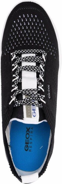 Geox Spherica gebreide sneakers Zwart