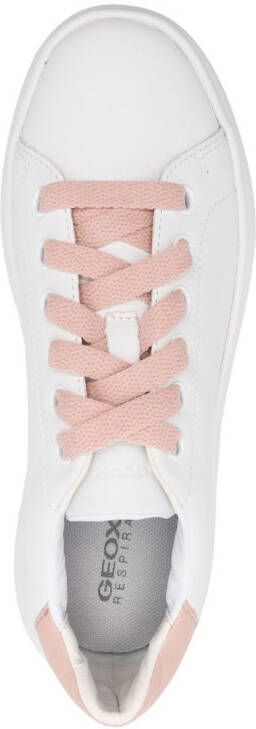 Geox Spherica leren sneakers Wit