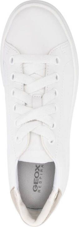 Geox Spherica leren sneakers Wit
