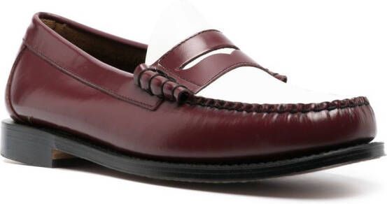G.H. Bass & Co. Heritage leren loafers Rood