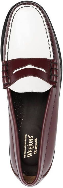 G.H. Bass & Co. Heritage leren loafers Rood