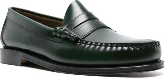 G.H. Bass & Co. Larson leren loafers Groen