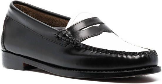 G.H. Bass & Co. Loafers met colourblocking Zwart