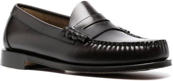 G.H. Bass & Co. Weejuns Larson leren loafers Bruin