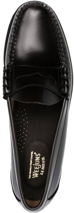 G.H. Bass & Co. Weejuns Larson leren loafers Bruin