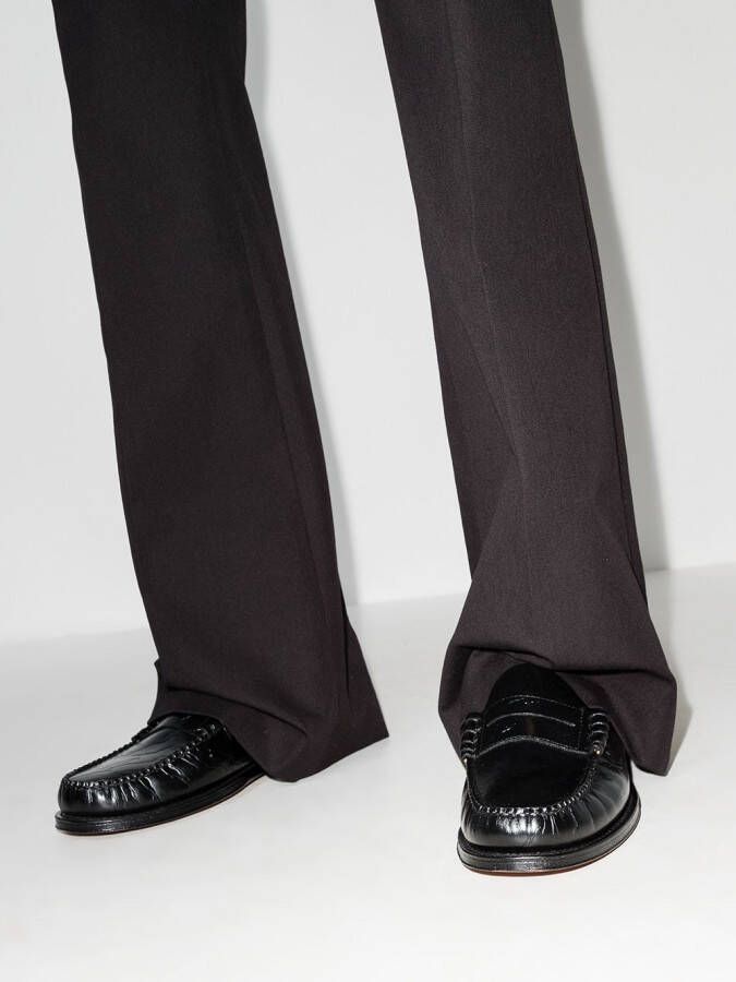 G.H. Bass & Co. x Maharishi Weejun Larson loafers met reliëf Zwart