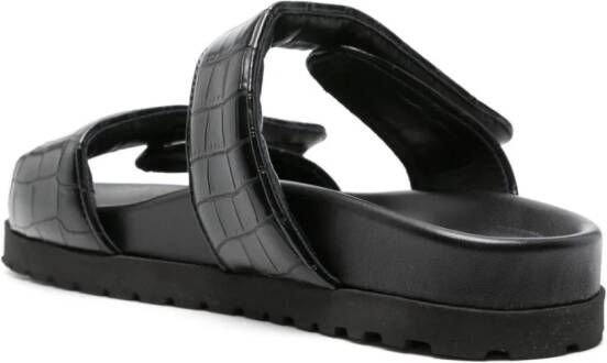 GIABORGHINI Adelaide sandalen met plateauzool Zwart