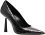 GIABORGHINI Balantine 70mm leren pumps Zwart - Thumbnail 2